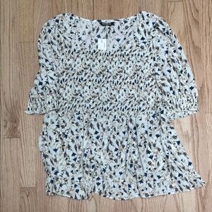 Bloomchic Floral Smocked Women's Top